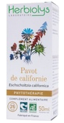 Boite d'eschscholtzia contenant une teinture de pavot californien bio